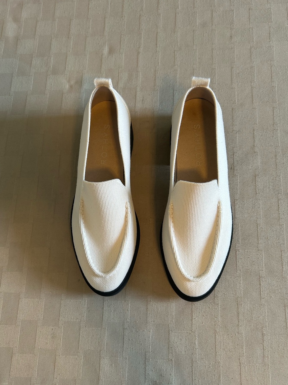 Rothy’s Merino Wool Blend The Lug Loafers in Ivory - Picture 2 of 15